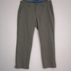 Under Armour Pants Mens 36/30 Gray Vented Breathable Flat Front Mid Rise Chinos